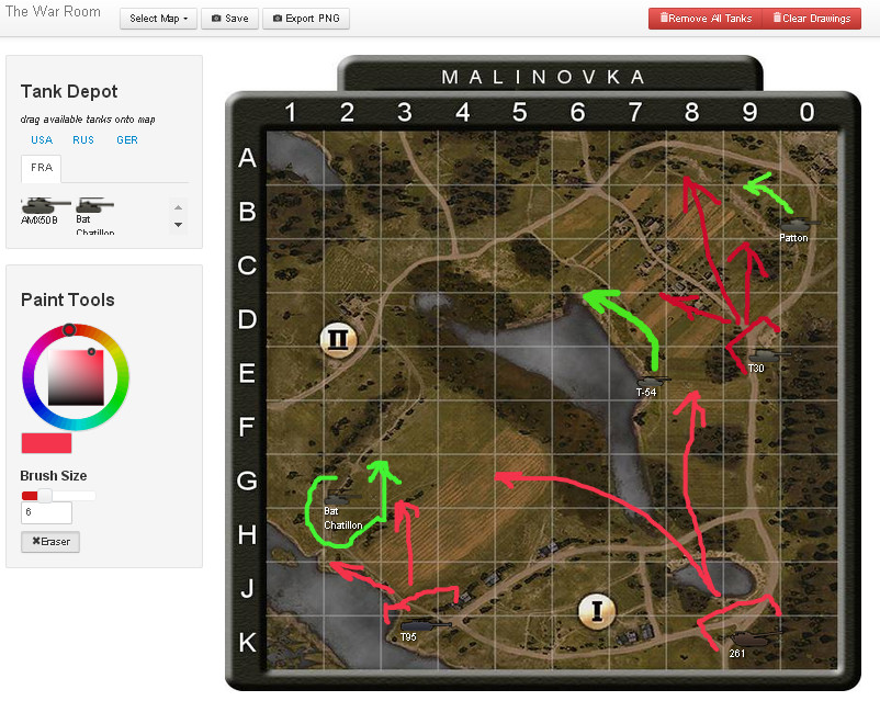 Карта стратегии в Worl of tanks
